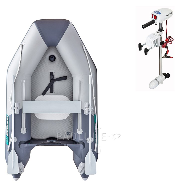 Člun GLADIATOR AK240AD light dark grey - nafukovací člun s vysokotlakou podlahou