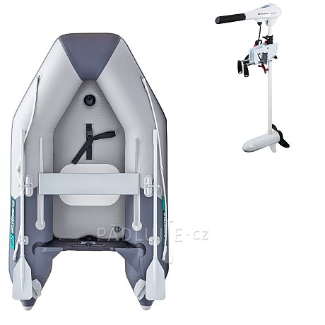 Člun GLADIATOR AK240AD light dark grey - nafukovací člun s vysokotlakou podlahou