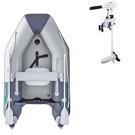 Člun GLADIATOR AK240AD light dark grey - nafukovací člun s vysokotlakou podlahou