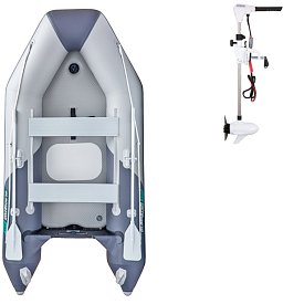 Člun GLADIATOR LIGHT AK300AD light dark grey - nafukovací člun s vysokotlakou podlahou