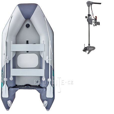 Člun GLADIATOR LIGHT AK300AD light dark grey - nafukovací člun s vysokotlakou podlahou