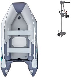 Člun GLADIATOR LIGHT AK300AD light dark grey - nafukovací člun s vysokotlakou podlahou