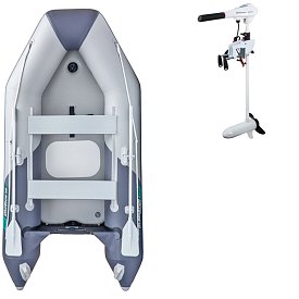 Člun GLADIATOR LIGHT AK300AD light dark grey - nafukovací člun s vysokotlakou podlahou