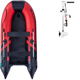 Člun GLADIATOR CLASSIC B330AD red black - nafukovací člun s vysokotlakou podlahou