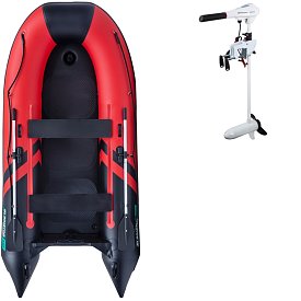 Člun GLADIATOR CLASSIC B330AD red black - nafukovací člun s vysokotlakou podlahou