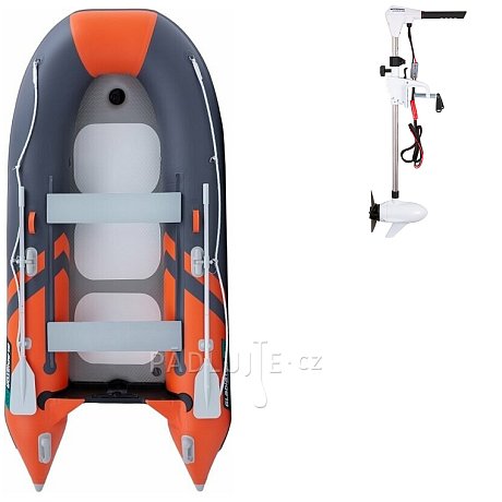 Člun GLADIATOR CLASSIC B330AD orange dark grey - nafukovací člun s vysokotlakou podlahou