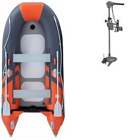 Člun GLADIATOR CLASSIC B330AD orange dark grey - nafukovací člun s vysokotlakou podlahou