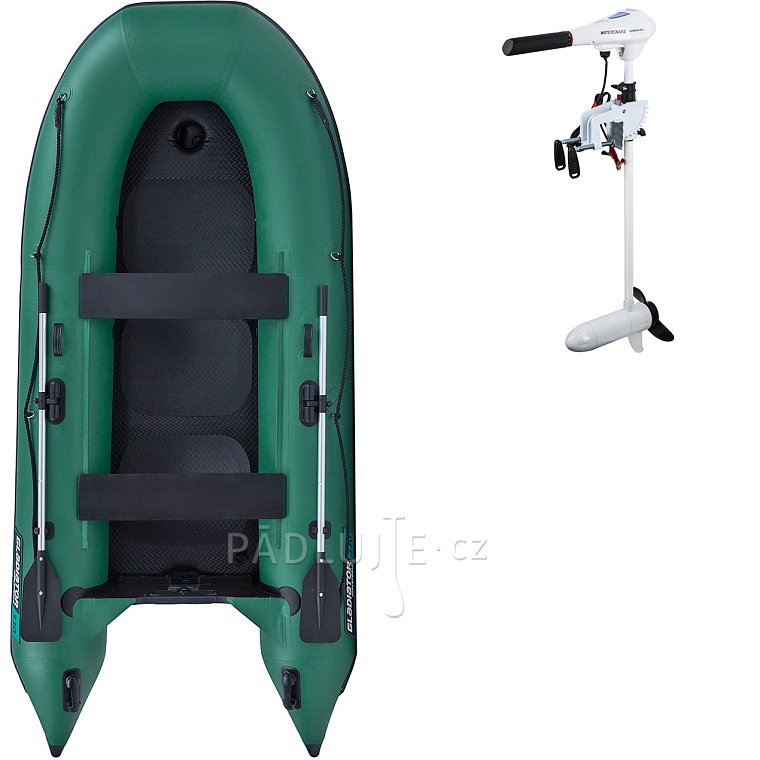 Člun GLADIATOR CLASSIC B330AD green - nafukovací člun s vysokotlakou podlahou