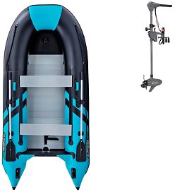 Člun GLADIATOR CLASSIC B330AL black turquise - nafukovací člun s hliníkovou podlahou