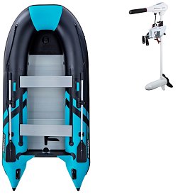 Člun GLADIATOR CLASSIC B330AL black turquise - nafukovací člun s hliníkovou podlahou