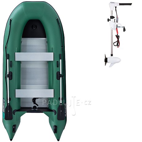 Člun GLADIATOR CLASSIC B330AL green - nafukovací člun s hliníkovou podlahou