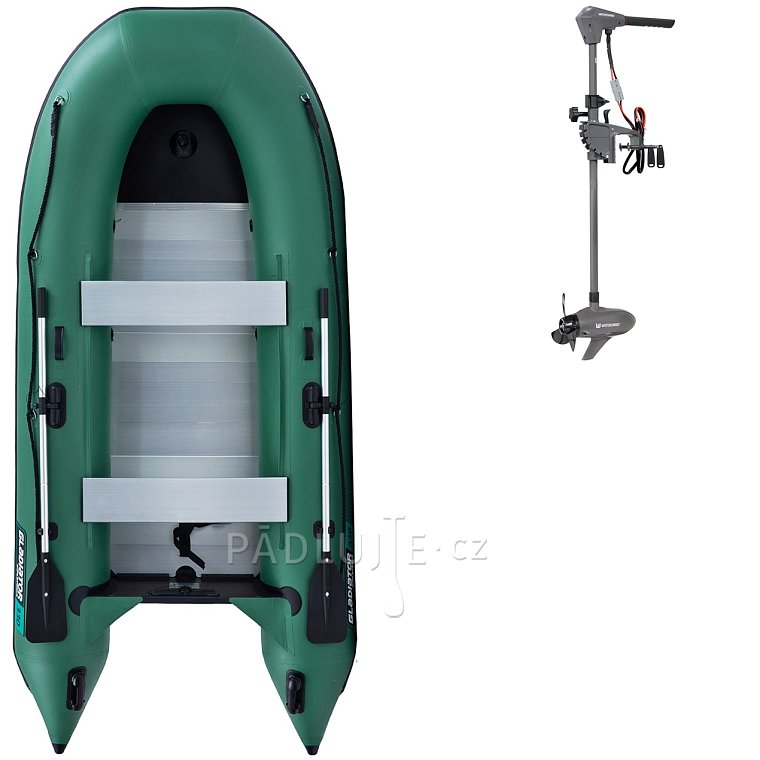 Člun GLADIATOR CLASSIC B330AL green - nafukovací člun s hliníkovou podlahou
