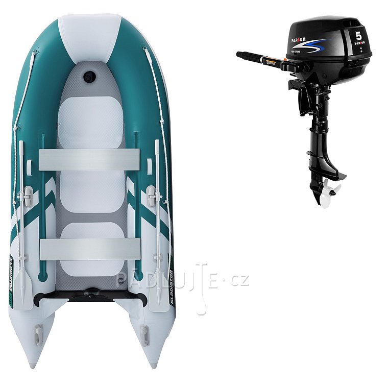 Člun GLADIATOR CLASSIC B330AD sea green white - nafukovací člun s vysokotlakou podlahou