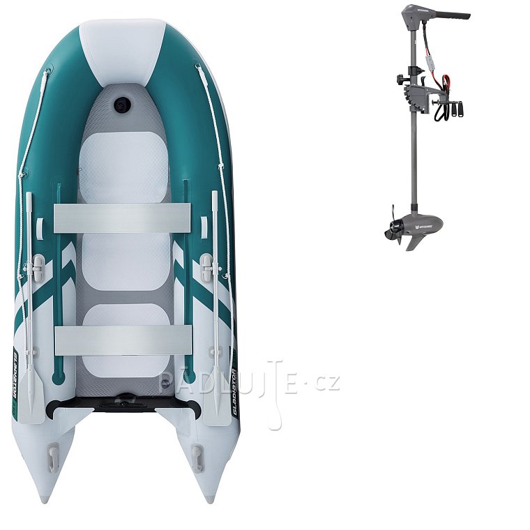 Člun GLADIATOR CLASSIC B330AD sea green white - nafukovací člun s vysokotlakou podlahou
