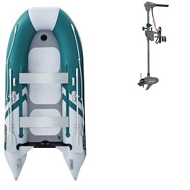 Člun GLADIATOR CLASSIC B330AD sea green white - nafukovací člun s vysokotlakou podlahou