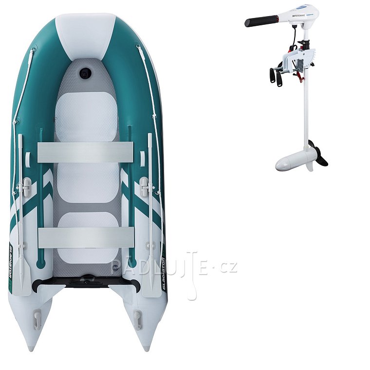Člun GLADIATOR CLASSIC B330AD sea green white - nafukovací člun s vysokotlakou podlahou