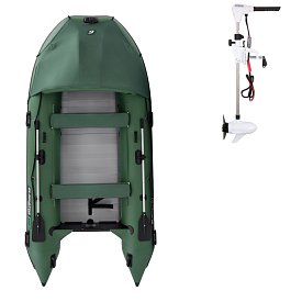 Člun GLADIATOR ACTIVE C370AL green - nafukovací člun s hliníkovou podlahou