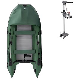 Člun GLADIATOR ACTIVE C370AL green - nafukovací člun s hliníkovou podlahou