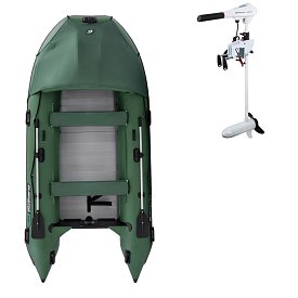 Člun GLADIATOR ACTIVE C370AL green - nafukovací člun s hliníkovou podlahou