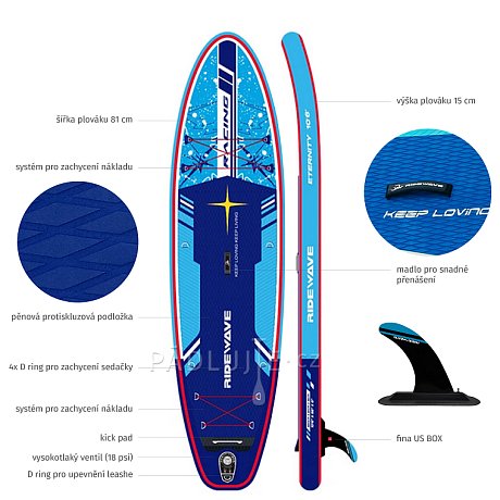 Paddleboard RIDEWAVE Eternity  10'6 - nafukovací