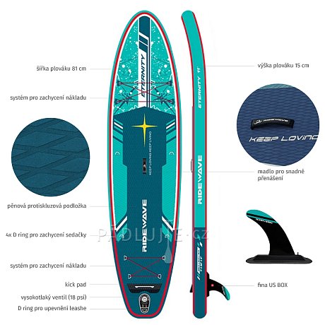 Paddleboard RIDEWAVE Eternity  11' - nafukovací