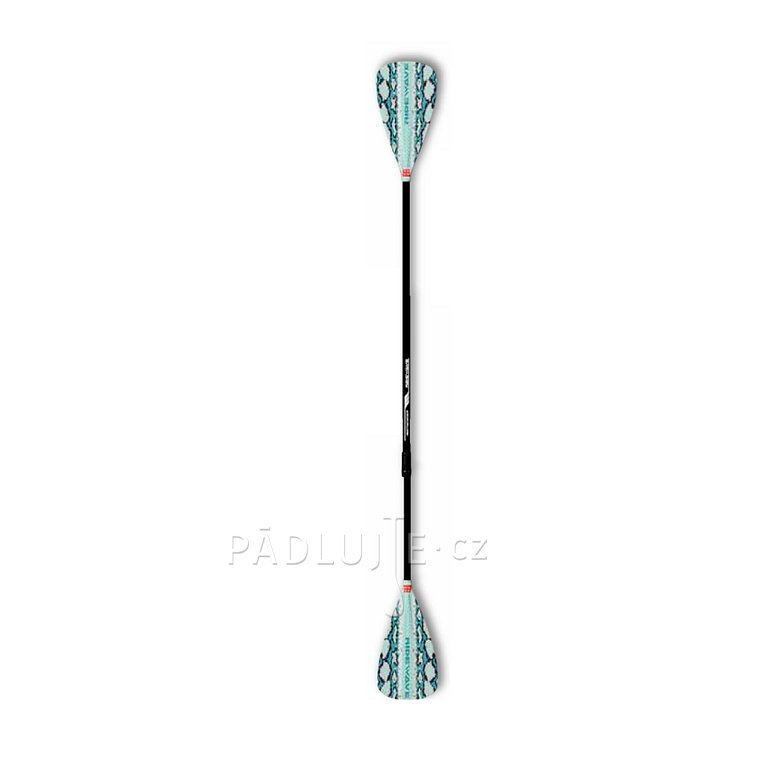 Pádlo RIDEWAVE PYBROCALES COMBO 4-dílné s laminátovýmm shaftem nastavitelné pro paddleboard i kajak