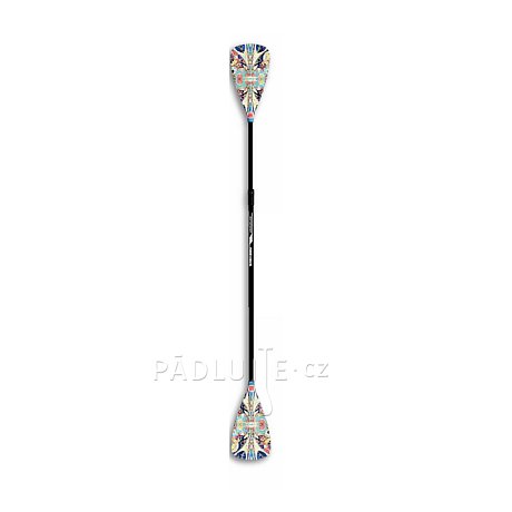 Pádlo RIDEWAVE Conquerbrace Combo 4-dílné s karbonovým shaftem nastavitelné pro paddleboard i kajak