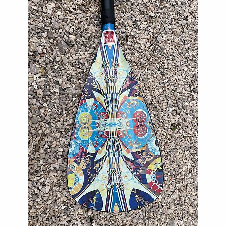 Pádlo RIDEWAVE Conquerbrace Combo 4-dílné s karbonovým shaftem nastavitelné pro paddleboard i kajak