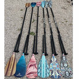 Pádlo RIDEWAVE Landslide Combo 4-dílné s karbonovým shaftem nastavitelné pro paddleboard i kajak