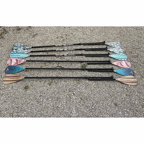 Pádlo RIDEWAVE Landslide Combo 4-dílné s karbonovým shaftem nastavitelné pro paddleboard i kajak