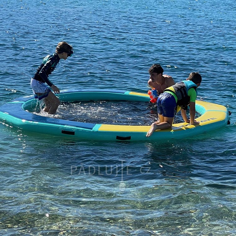 Nafukovací kruhový DOCK RIDEWAVE se síťovým středem průměr 198 cm