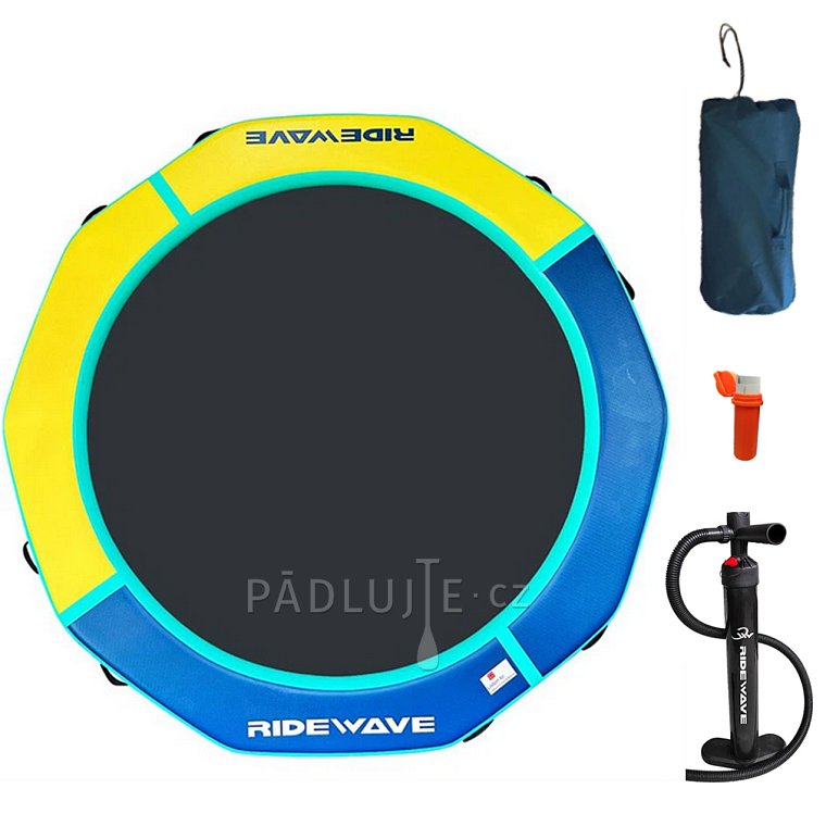 Nafukovací kruhový DOCK RIDEWAVE se síťovým středem průměr 200 cm