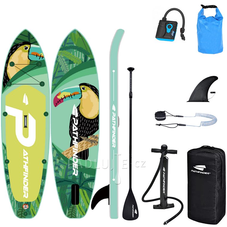 Paddleboard PATHFINDER TOUCAN LEAF 10'2 - nafukovací