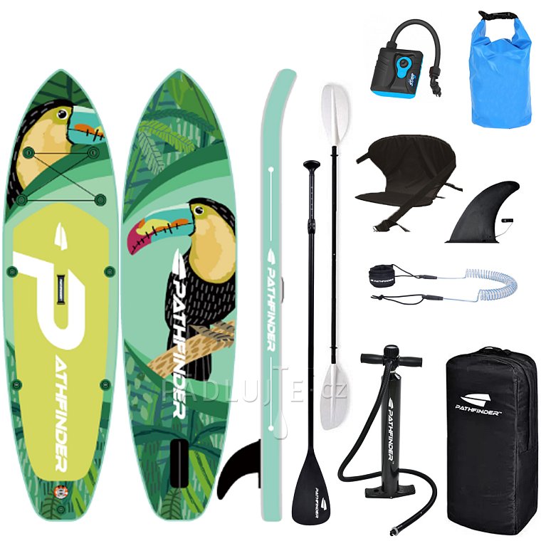 Paddleboard PATHFINDER TOUCAN LEAF 10'2 - nafukovací
