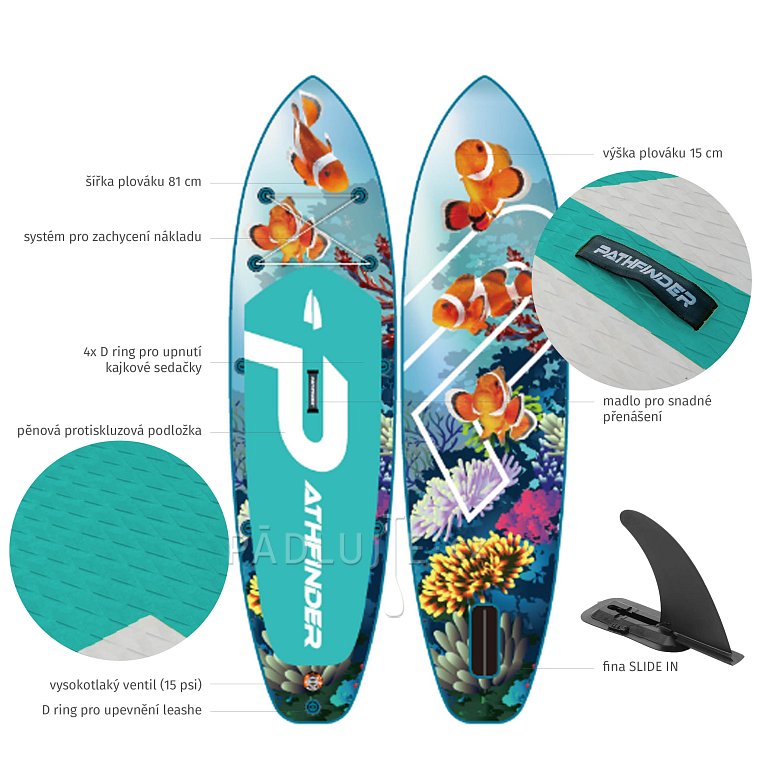Paddleboard PATHFINDER MARINE CLOWN 10'2 - nafukovací