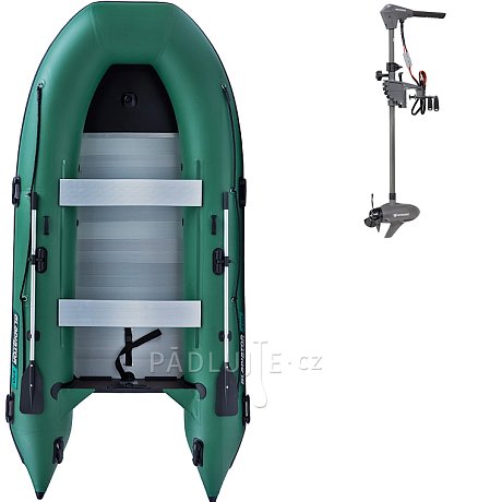 Člun GLADIATOR CLASSIC B370AL green - nafukovací člun s hliníkovou podlahou