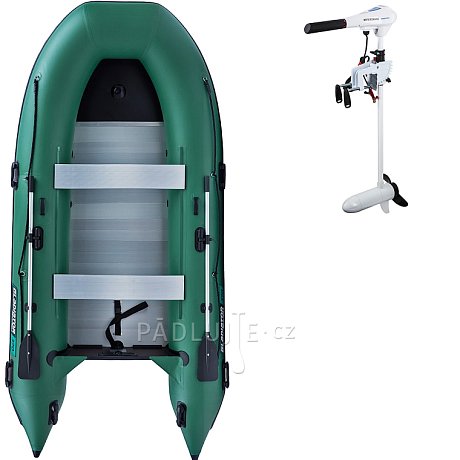 Člun GLADIATOR CLASSIC B370AL green - nafukovací člun s hliníkovou podlahou
