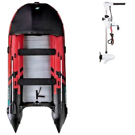 Člun GLADIATOR ACTIVE C420AL red black - nafukovací člun s hliníkovou podlahou