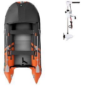 Člun GLADIATOR ACTIVE C420AL orange dark grey - nafukovací člun s hliníkovou podlahou