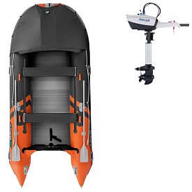 Člun GLADIATOR ACTIVE C420AL orange dark grey - nafukovací člun s hliníkovou podlahou
