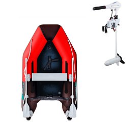 Člun GLADIATOR AK240AD red black - nafukovací člun s vysokotlakou podlahou