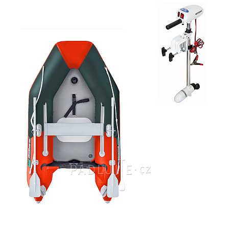 Člun GLADIATOR AK240AD orange dark grey - nafukovací člun s vysokotlakou podlahou