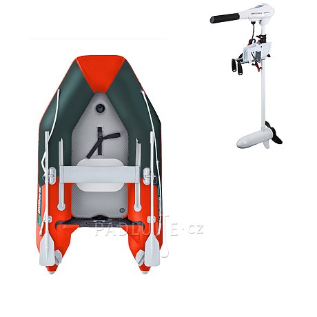 Člun GLADIATOR AK240AD orange dark grey - nafukovací člun s vysokotlakou podlahou