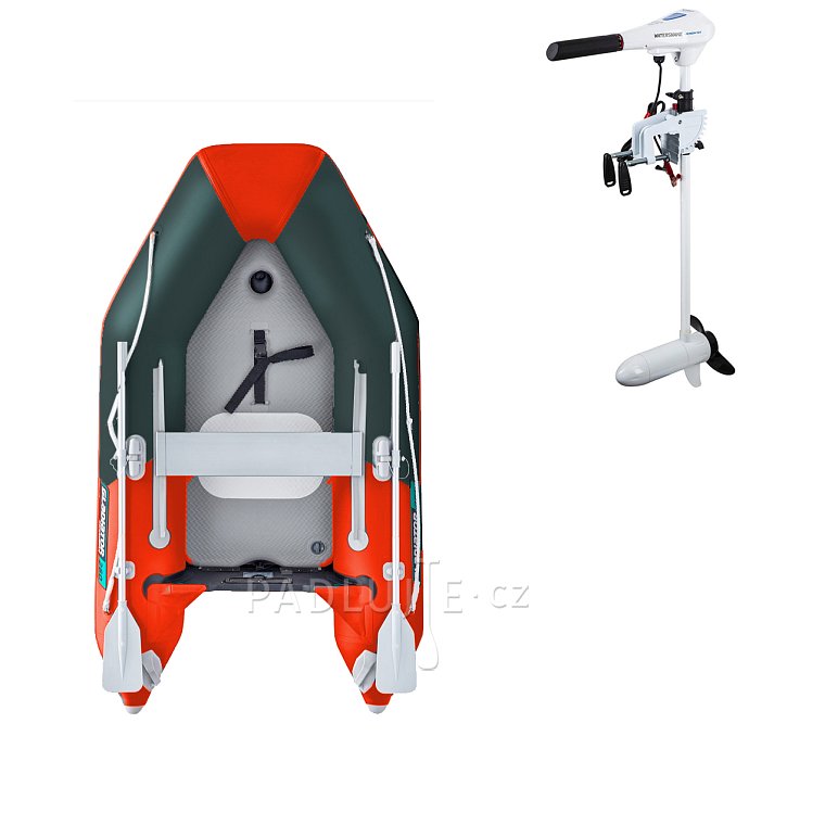 Člun GLADIATOR AK240AD orange dark grey - nafukovací člun s vysokotlakou podlahou