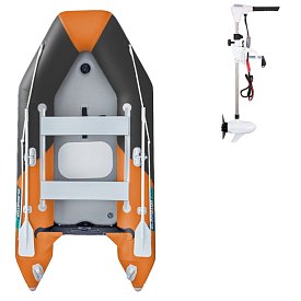 Člun GLADIATOR LIGHT AK300AD orange dark grey - nafukovací člun s vysokotlakou podlahou