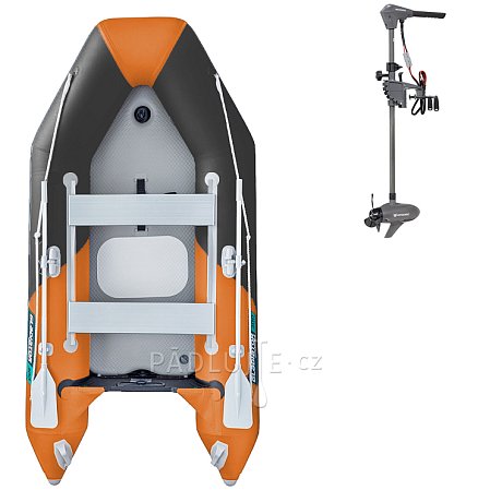 Člun GLADIATOR LIGHT AK300AD orange dark grey - nafukovací člun s vysokotlakou podlahou