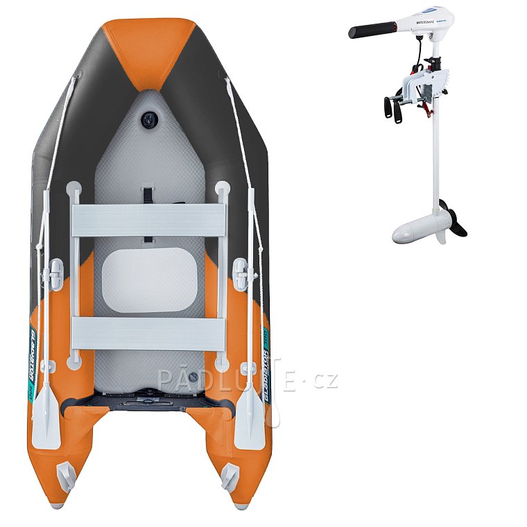 Člun GLADIATOR LIGHT AK300AD orange dark grey - nafukovací člun s vysokotlakou podlahou