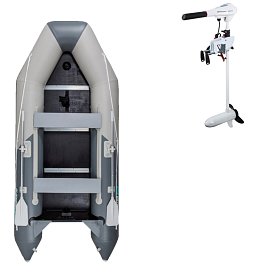 Člun GLADIATOR LIGHT AK300WF light dark gray - nafukovací člun s dřevěnou podlahou