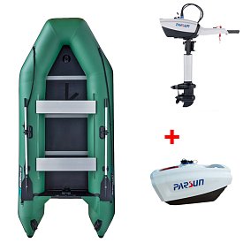Člun GLADIATOR LIGHT AK340WF green - nafukovací člun s dřevěnou podlahou