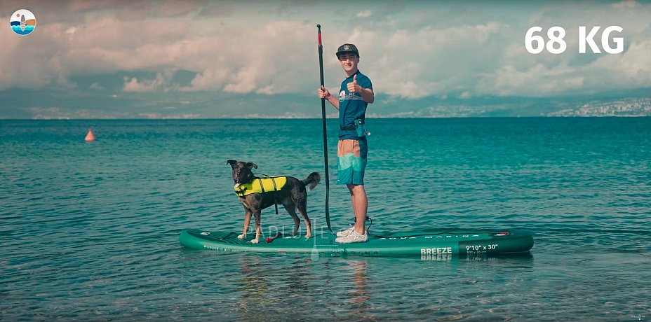 AQUA MARINA BREEZE 9'10 BLUE , MONSTER 12'0 BLUE - Rodinná sada nafukovacích paddleboardů